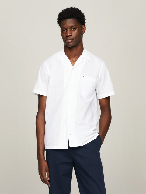 Tommy Hilfiger Kurzarmhemd SEERSUCKER SOLID SHIRT mit Struktur günstig online kaufen