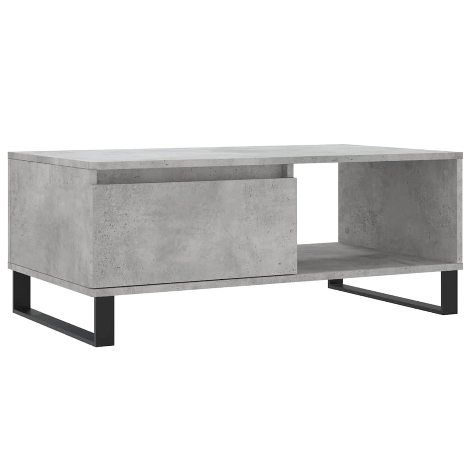 vidaXL Couchtisch Betongrau 90x50x36,5 cm Holzwerkstoff Modell 7 günstig online kaufen