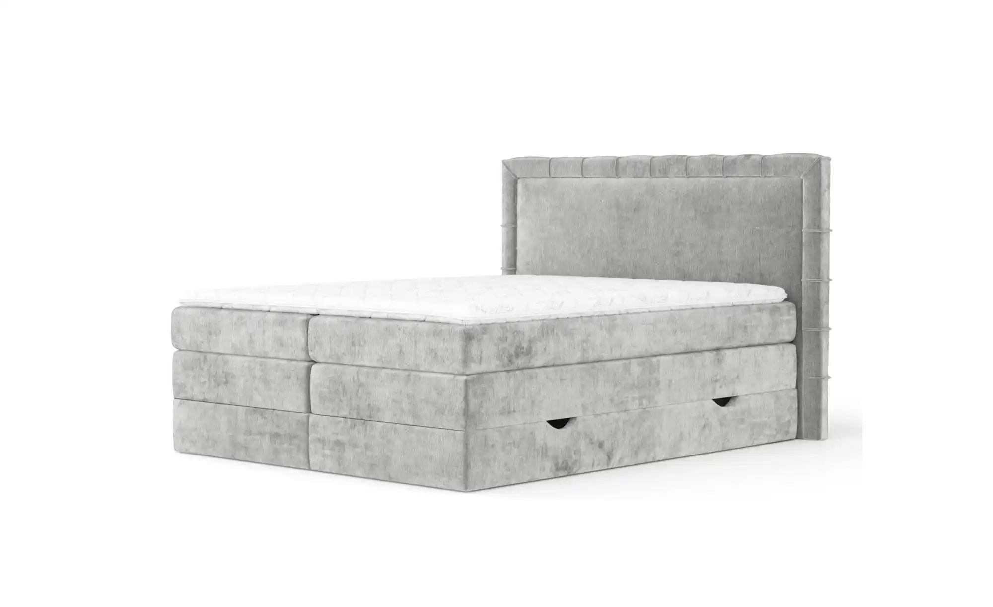 Boxspringbett mit Stauraum   ¦ grau ¦ Maße (cm): B: 227 H: 123 Betten > Kom günstig online kaufen