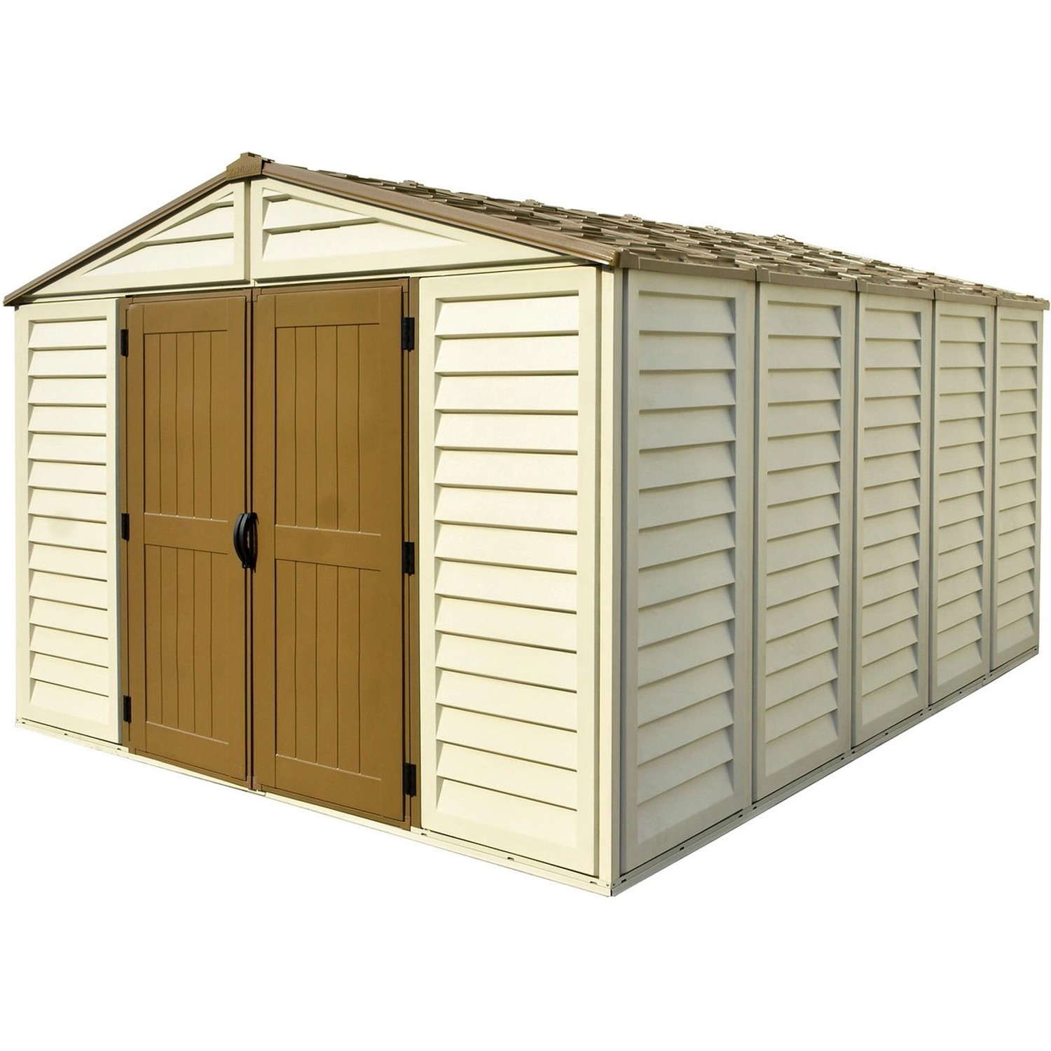 Duramax Kunststoff-Gerätehaus WoodBridge Beige 13 m² günstig online kaufen