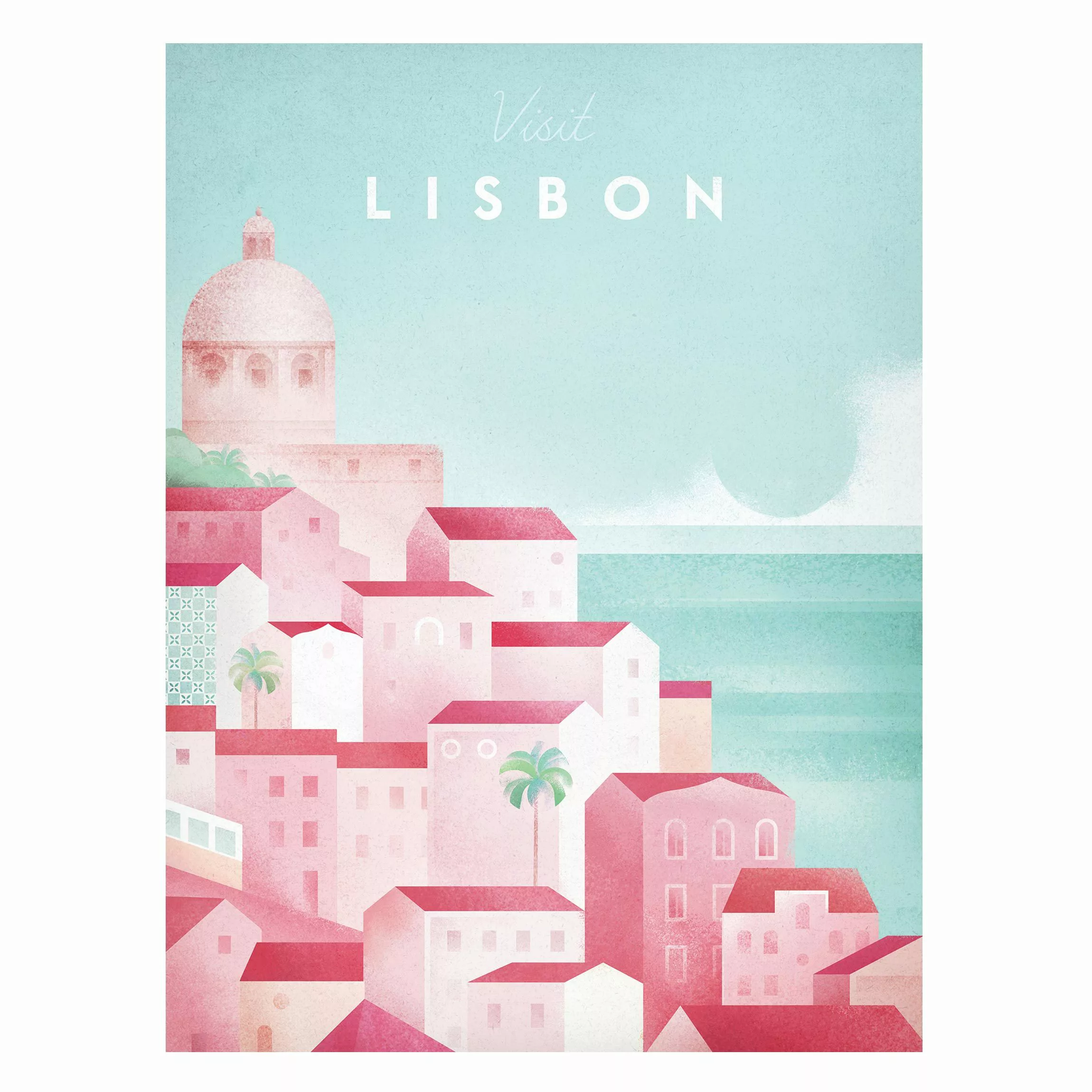 Magnettafel Strand - Hochformat 3:4 Reiseposter - Lissabon günstig online kaufen