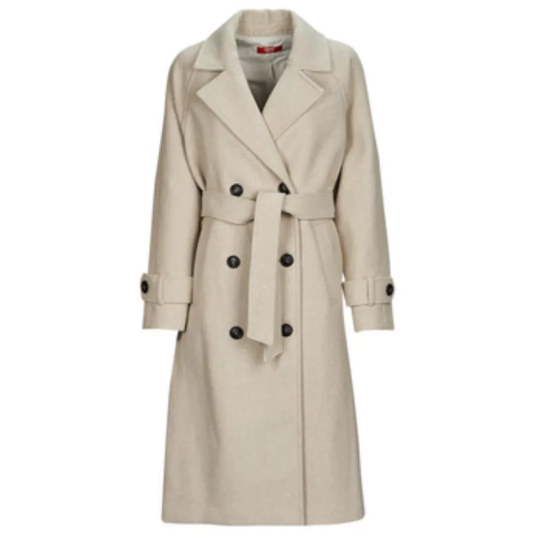 Esprit Collection Wollmantel Recycelt: Mantel aus Wollmix mit Gürtel günstig online kaufen