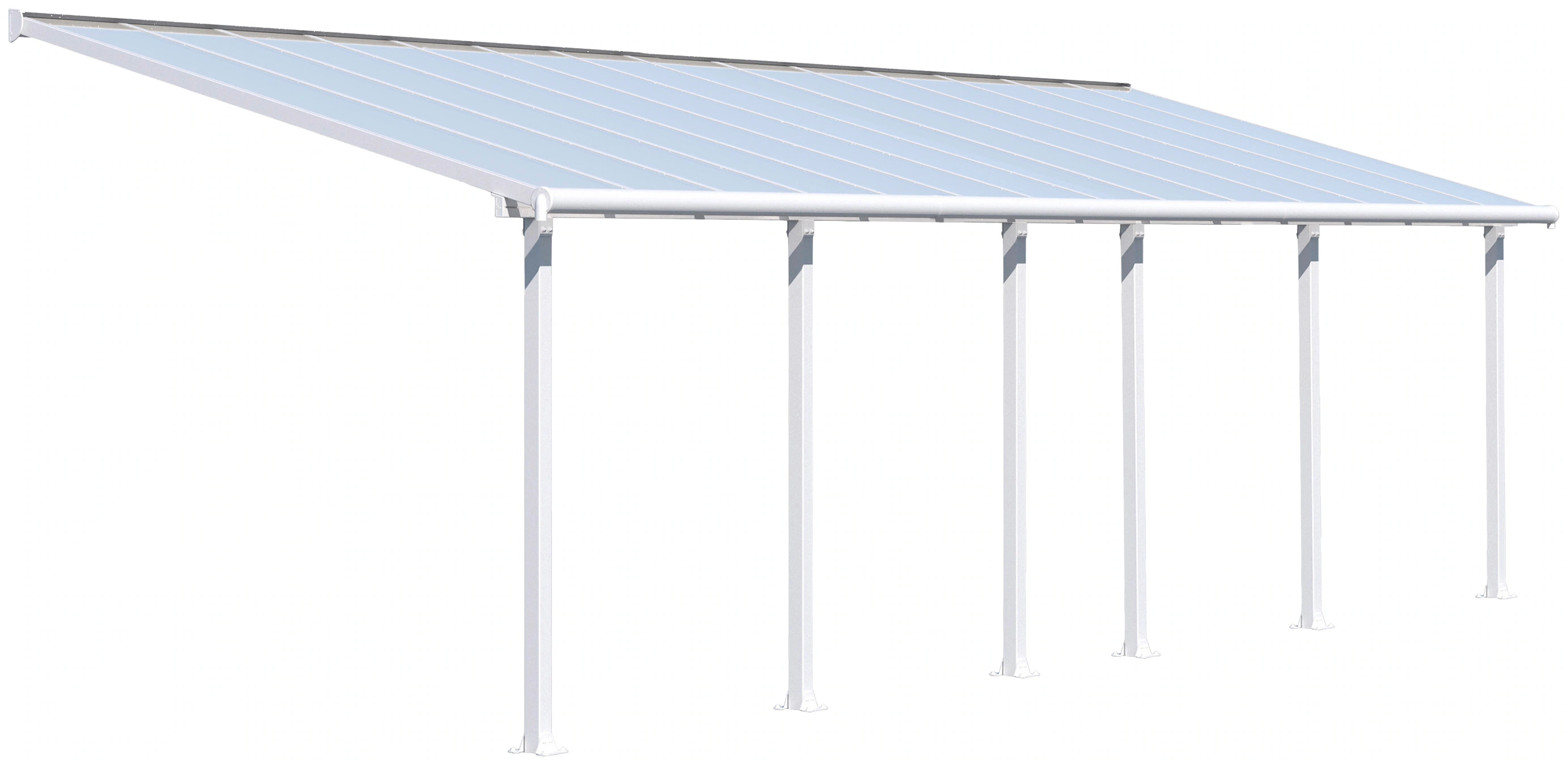 Palram - Canopia  Olympia 3 x 8.51 Terrassenüberdachung Weiß klar günstig online kaufen