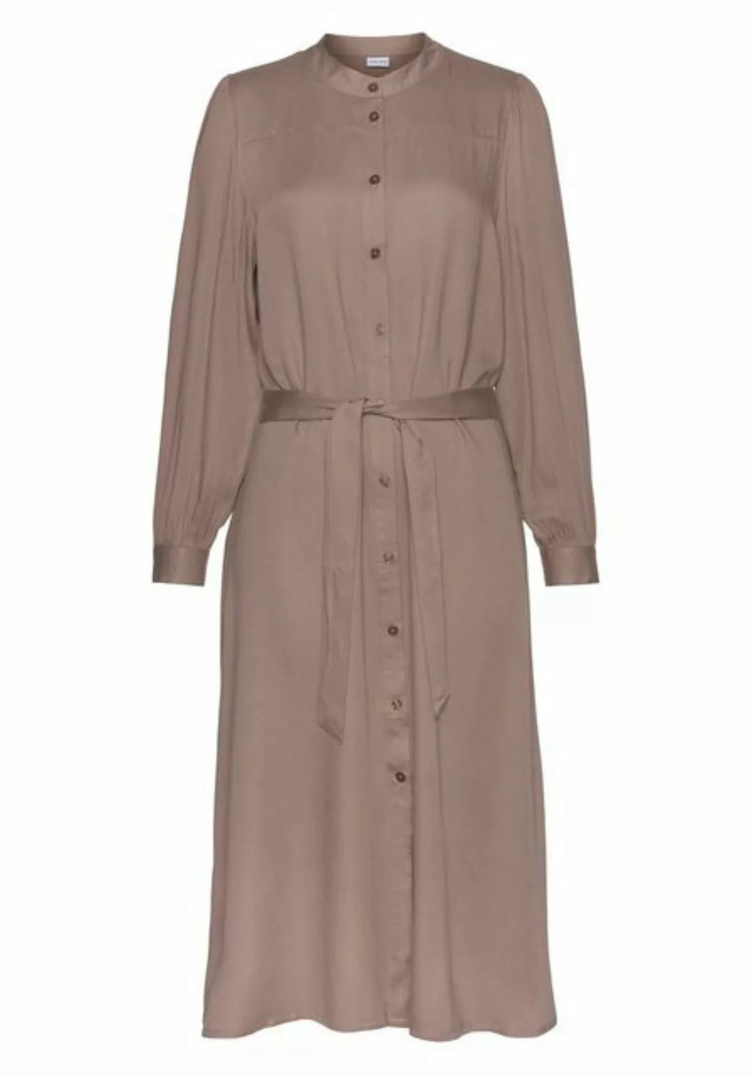 LASCANA Hemdblusenkleid (mit Bindegürtel) in lockerer Passform, elegantes S günstig online kaufen