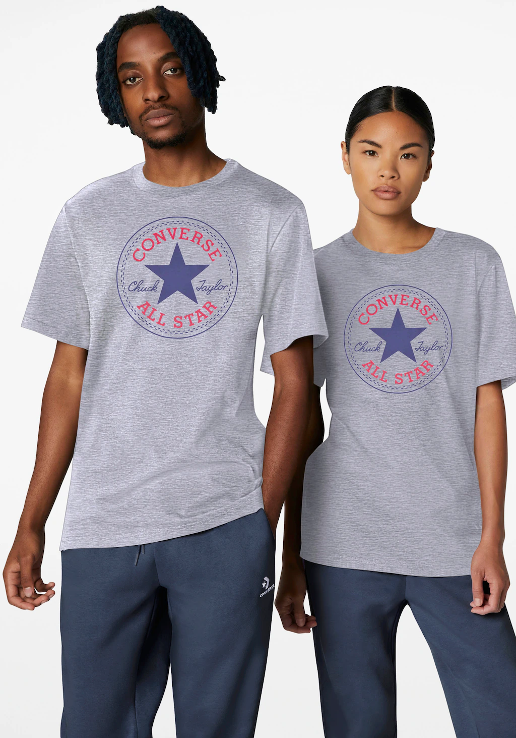 Converse T-Shirt "UNISEX CONVERSE GO-TO ALL STAR PATCH LOGO STANDARD FIT T- günstig online kaufen