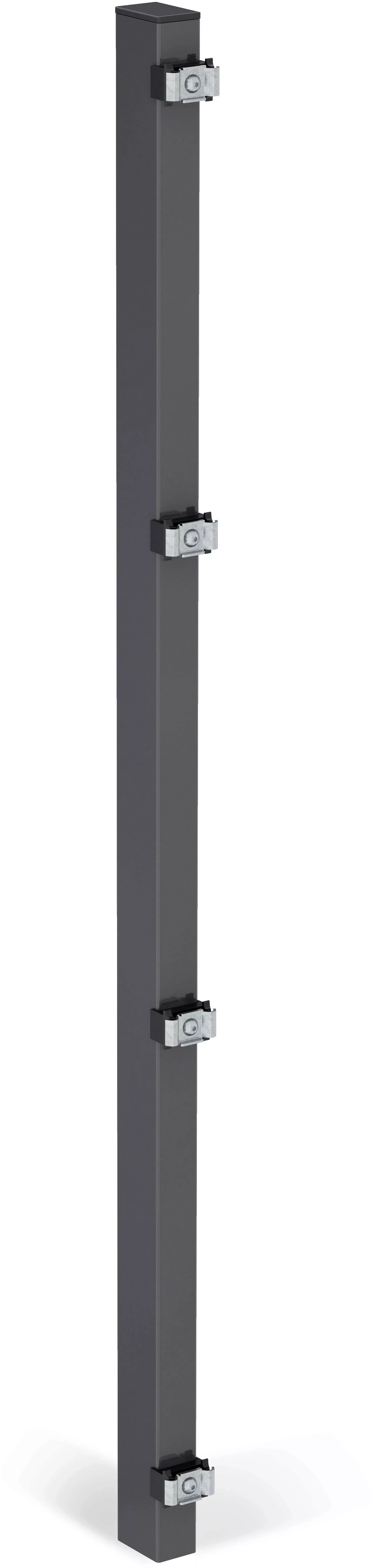 Alberts Zaunpfosten "60x40 mm für Doppelstabmattenzaun", 127,5 cm, zur Befe günstig online kaufen