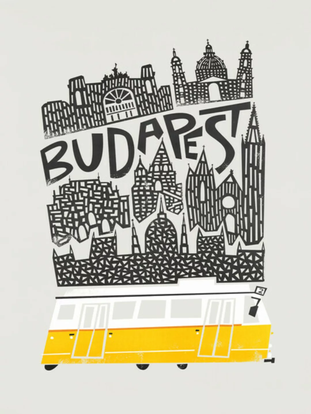 Poster / Leinwandbild - Budapest Cityscape günstig online kaufen