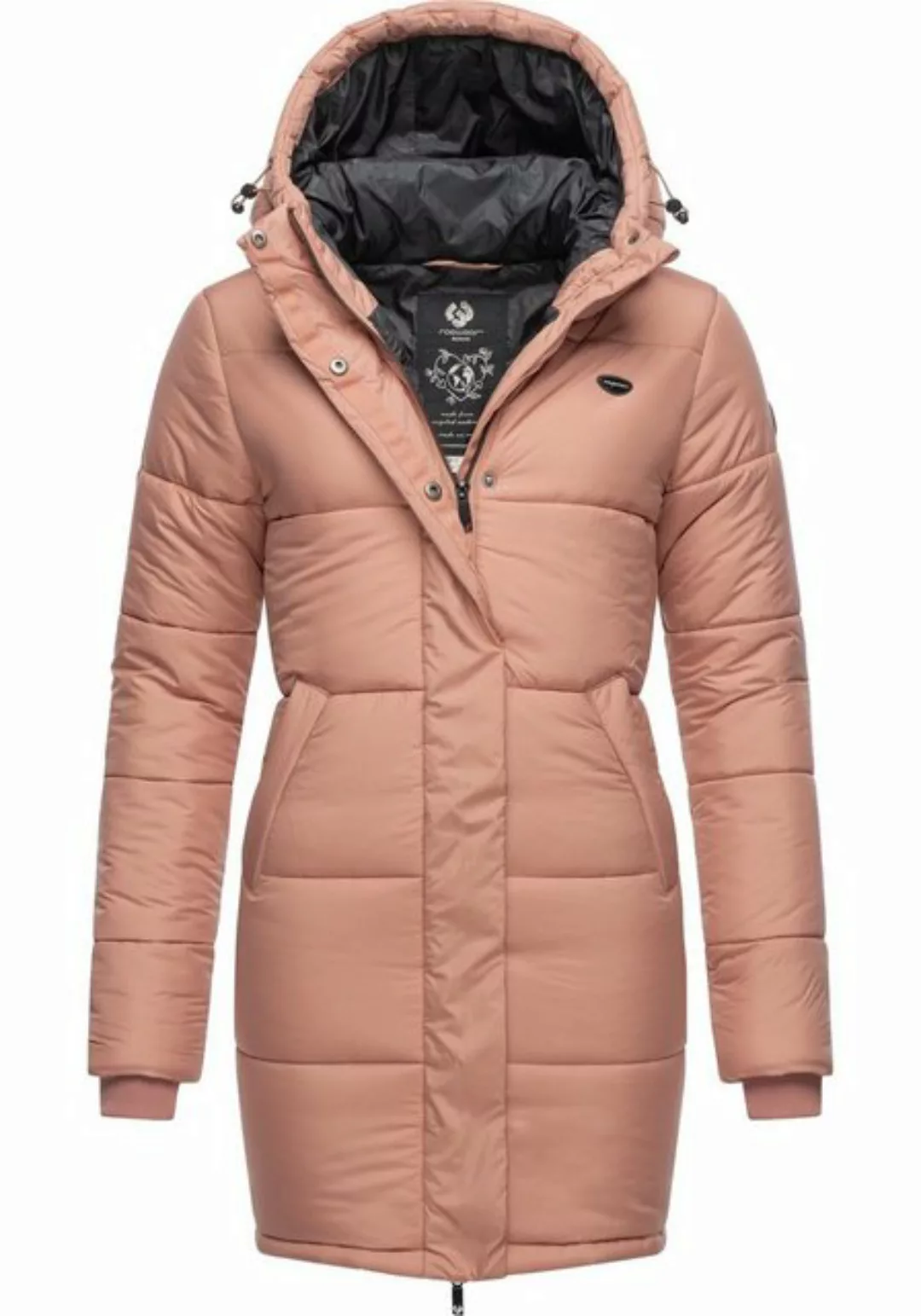 Ragwear Steppmantel lange Damen Steppjacke aus recycelten Materialien günstig online kaufen