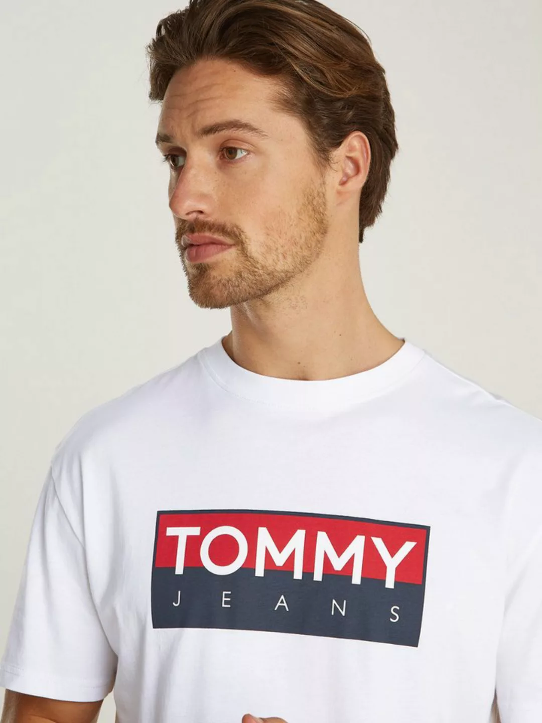 Tommy Jeans Plus T-Shirt TJM REG RWB TOMMY ENTRY TEE EXT Große Größen günstig online kaufen