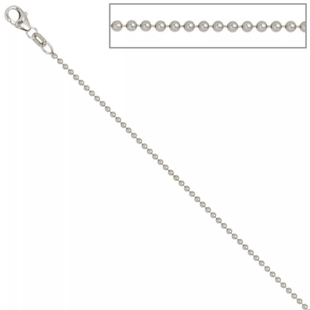 SIGO Kugelkette 925 Silber 1,4 mm 45 cm Halskette Kette Silberkette Karabin günstig online kaufen