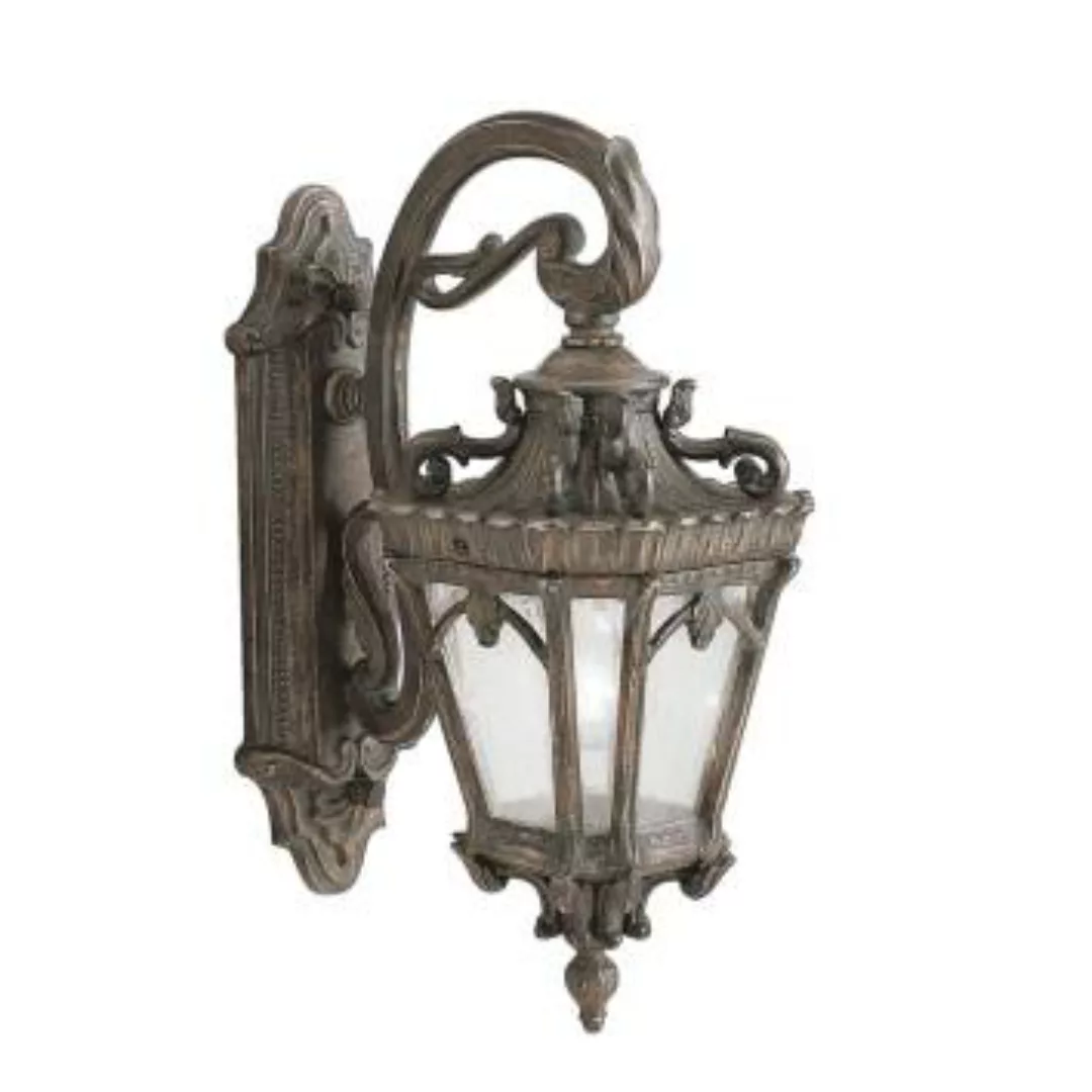 Außenwandlampe Glas Antik Vintage IP44 Hof Haus günstig online kaufen