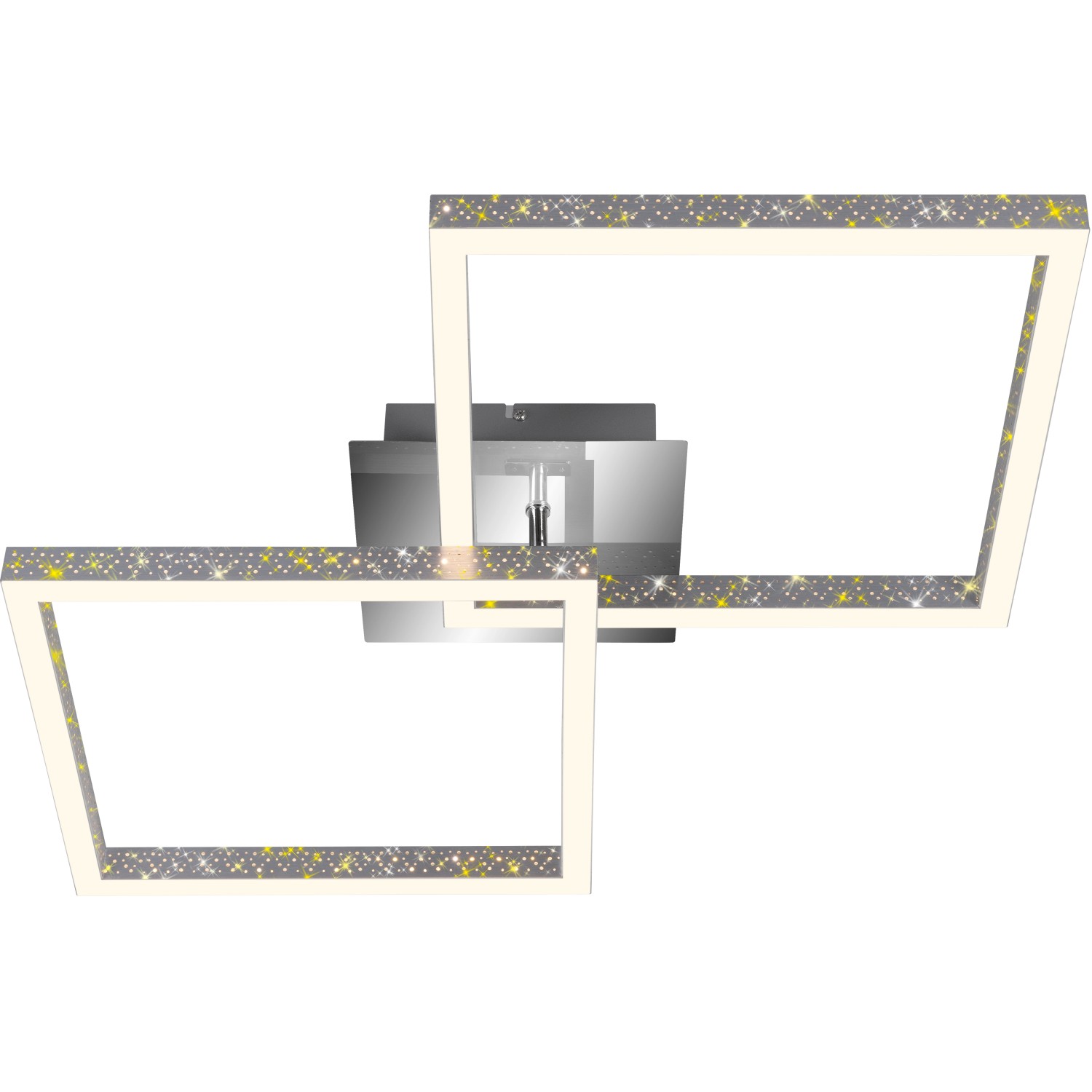 Brilo LED-Deckenleuchte Frame 20 W Alu-Chrom günstig online kaufen