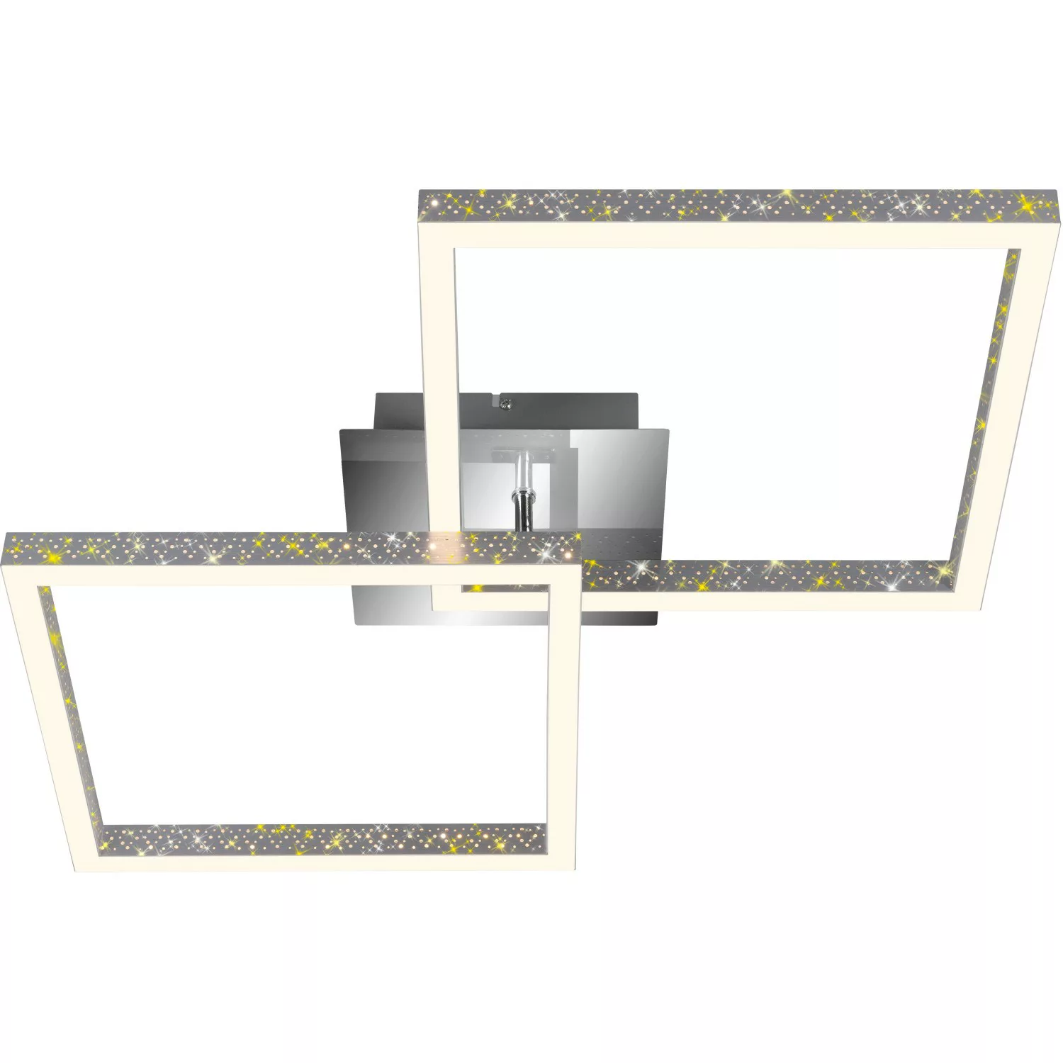 Brilo LED-Deckenleuchte Frame 20 W Alu-Chrom günstig online kaufen