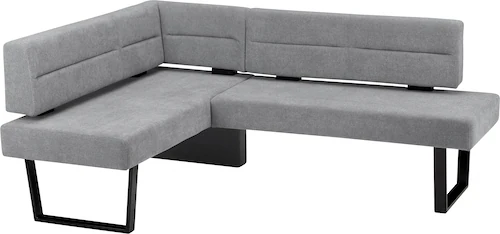 massivline&more Eckbank "Martina", modernes Design, Gestell aus massivem Me günstig online kaufen