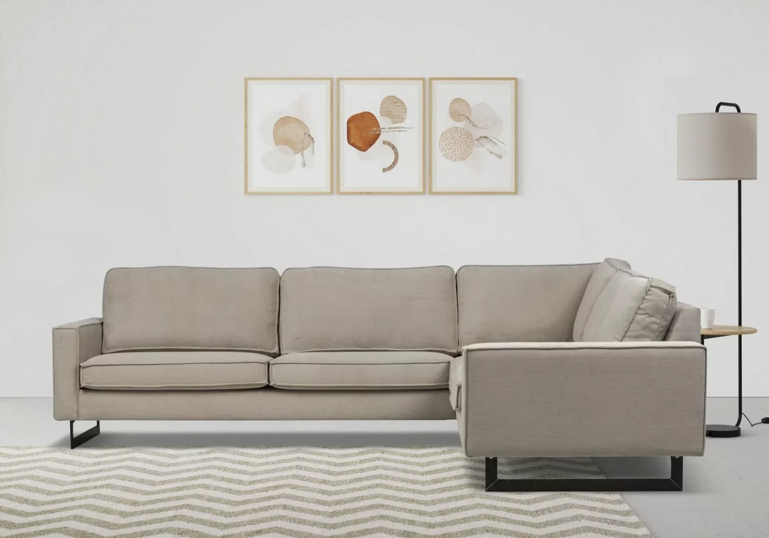 Places of Style Ecksofa Pinto, 250/290 cm, langer Schenkel, XXL, Ottomane, günstig online kaufen