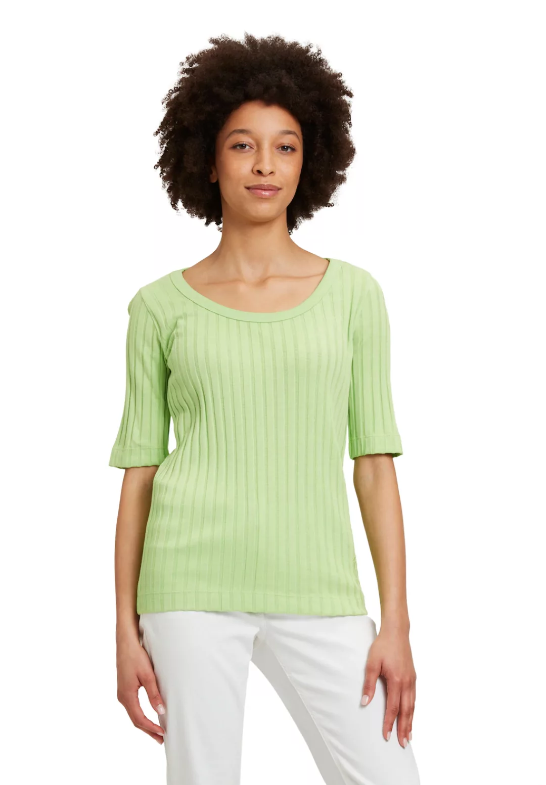 Betty Barclay Kurzarmshirt "Betty Barclay Basic Shirt mit Rippenstruktur", günstig online kaufen