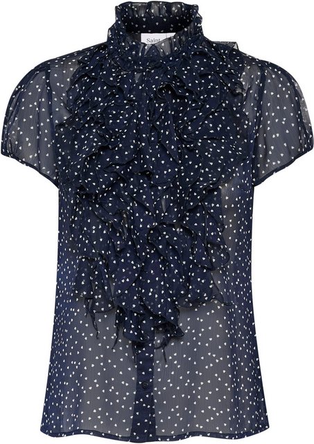 Saint Tropez Rüschenbluse LiljaSZ Crinkle SS Shirt günstig online kaufen