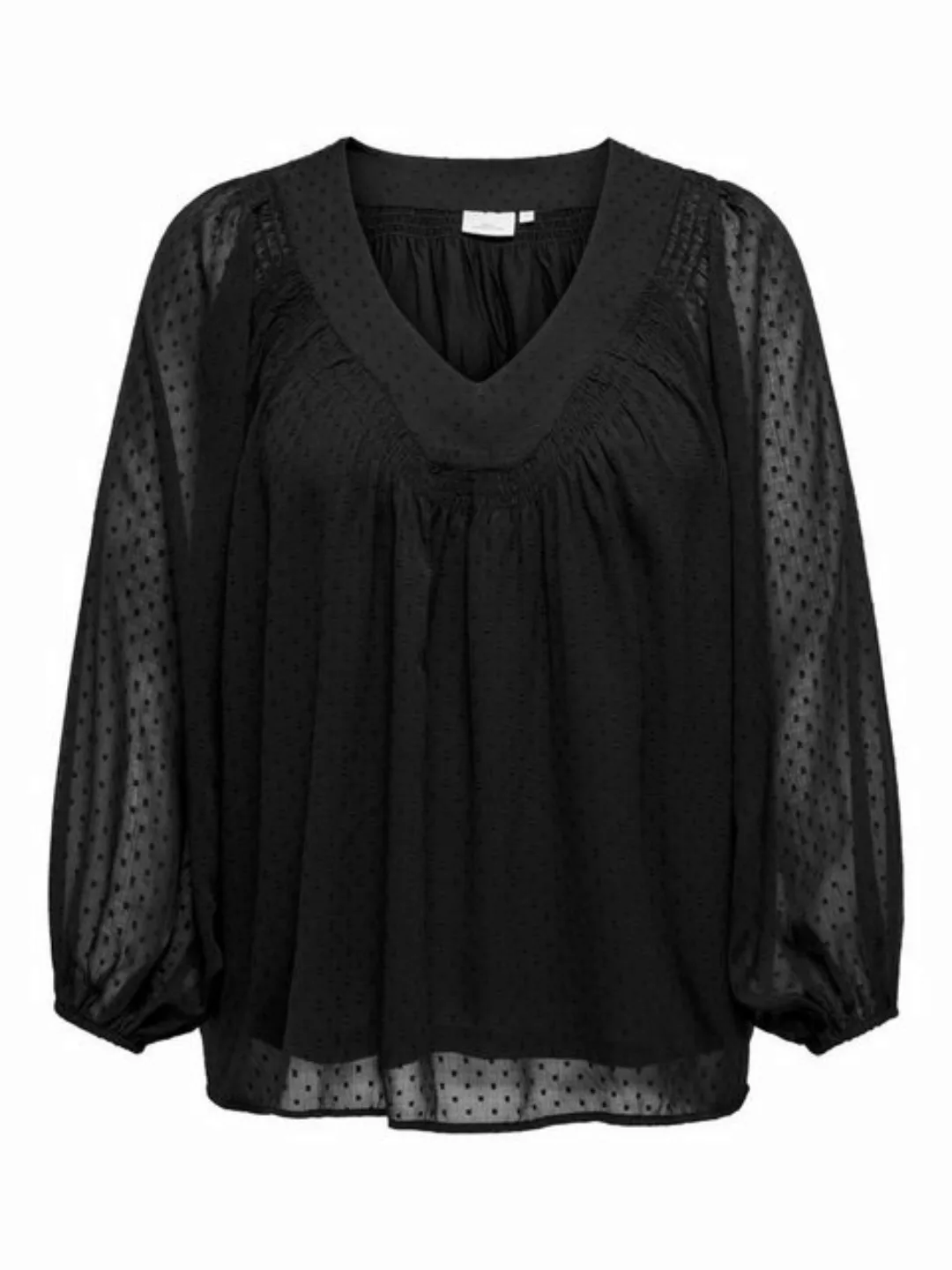 ONLY CARMAKOMA Blusenshirt Bluse Plus Size V-Ausschnitt Ballonärmel 7918 in günstig online kaufen