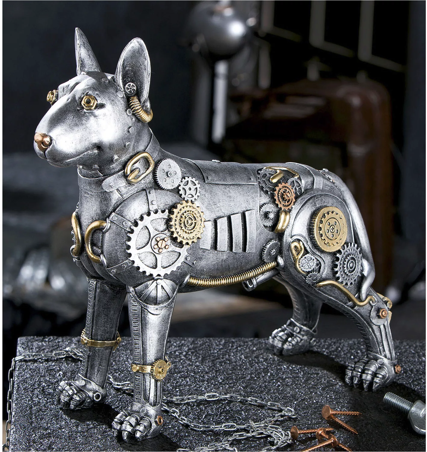 Casablanca by Gilde Tierfigur "Skulptur "Steampunk pitbull"" günstig online kaufen