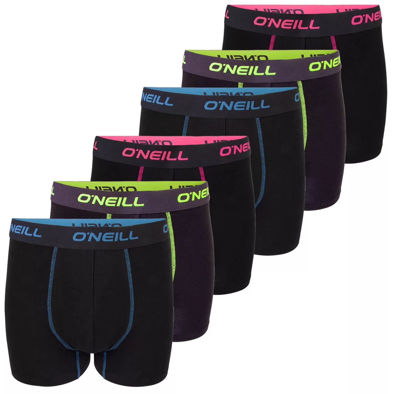 O'Neill Herren Boxershort Plain 6er Pack günstig online kaufen