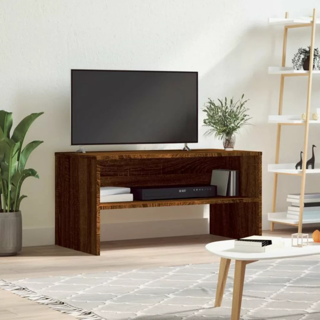 VidaXL TV-Schrank Braun Eiche-Optik 80x40x40 cm Holzwerkstoff günstig online kaufen