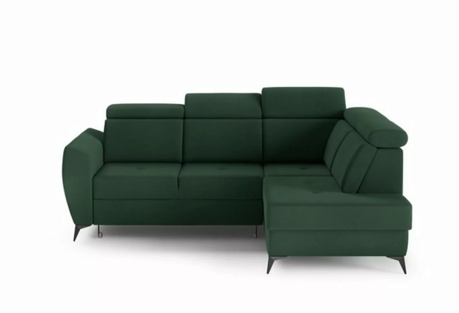 MOEBLO Ecksofa TESLIN II, Couch für Wohnzimmer, Schlafsofa Sofagarnitur Sof günstig online kaufen