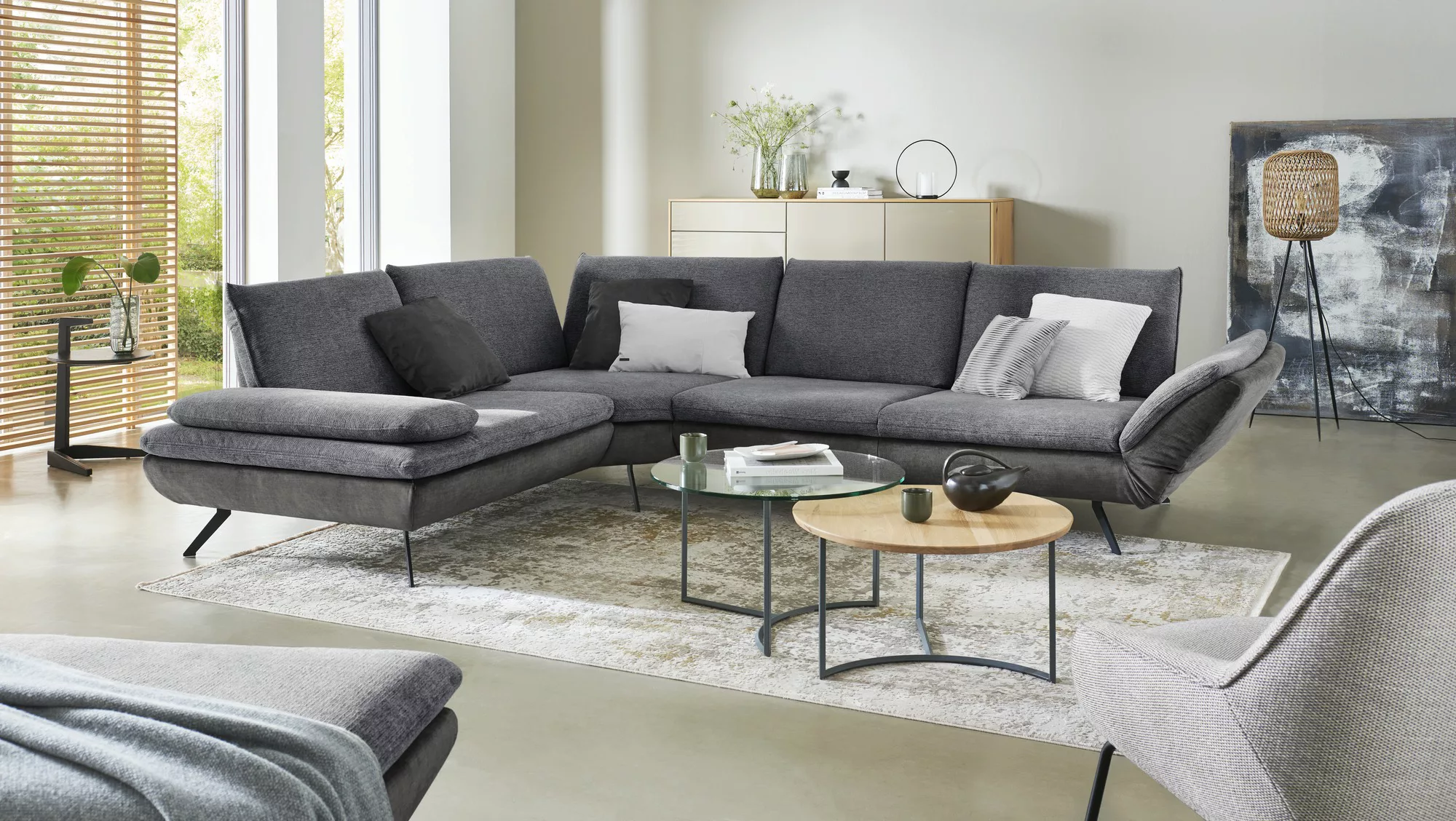 Ecksofa   Luca  ¦ grau ¦ Maße (cm): B: 314 H: 88 T: 244.0 Polstermöbel > So günstig online kaufen