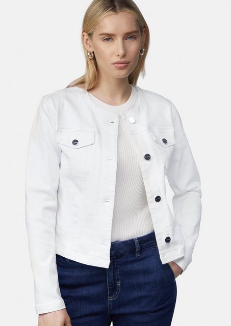 Comma Blusenblazer Taillierte Jeansjacke mit Waschung Waschung günstig online kaufen