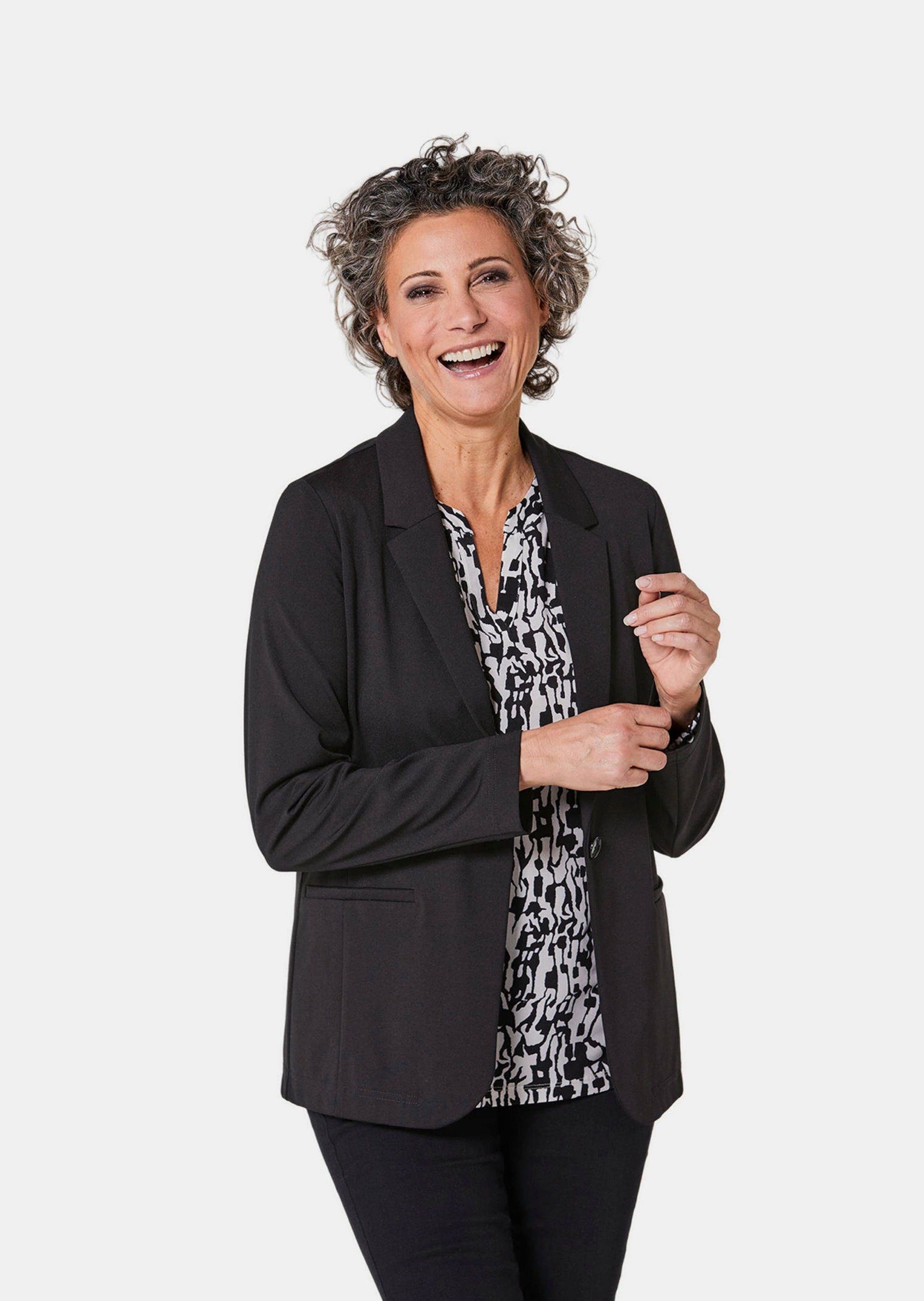 GOLDNER Jerseyblazer Damenblazer mit Reverskragen und günstig online kaufen
