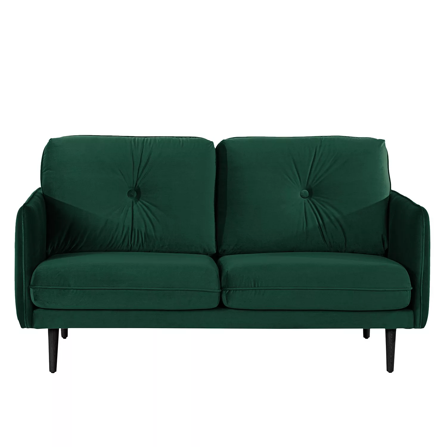 home24 Norrwood Sofa Pigna II 2,5-Sitzer Antikgrün Samt 168x86x94 cm günstig online kaufen