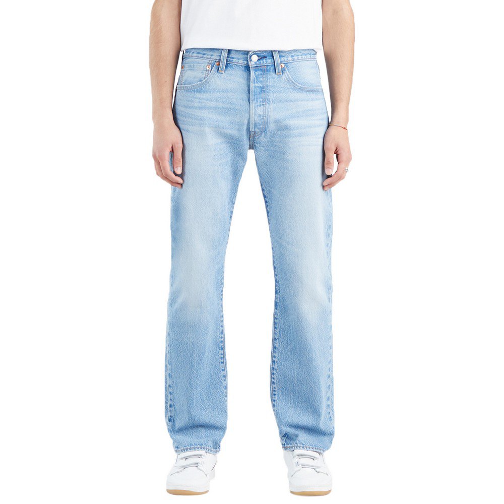 Levi's 501 – Original – Gerade geschnittene Jeans in hellblauer Waschung günstig online kaufen