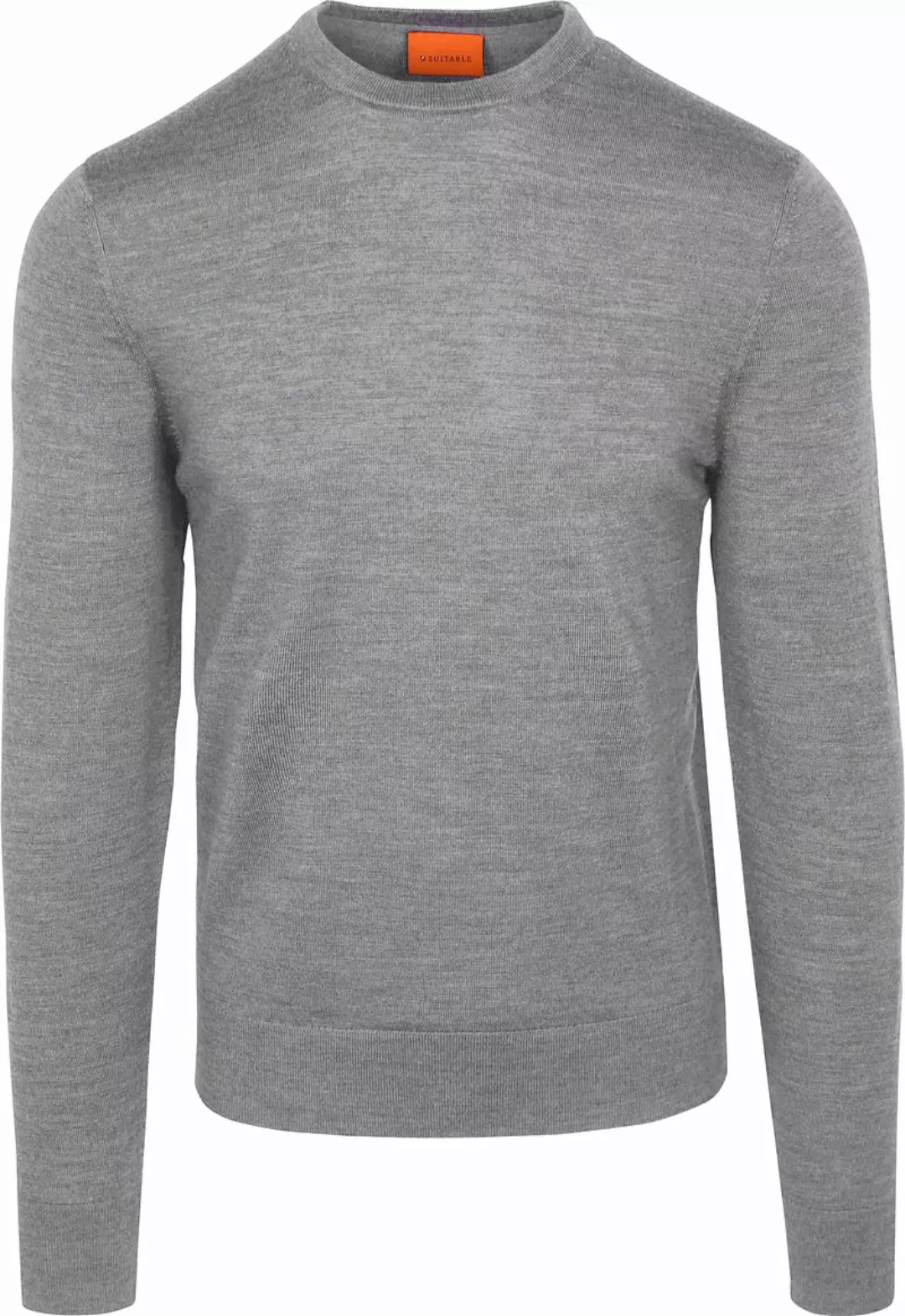 Suitable Merino Pullover Grau - Größe M günstig online kaufen