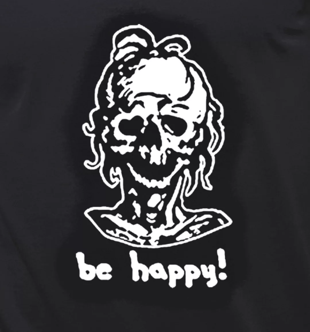 Herren T-shirt, "Be Happy!", Schwarz günstig online kaufen