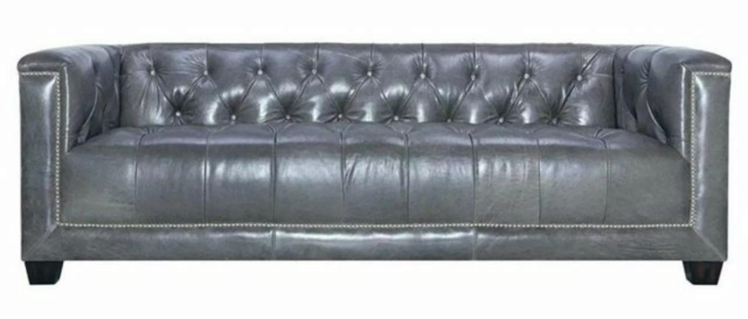 JVmoebel Chesterfield-Sofa Brauner luxus Chesterfield Dreisitzer Modern Pol günstig online kaufen