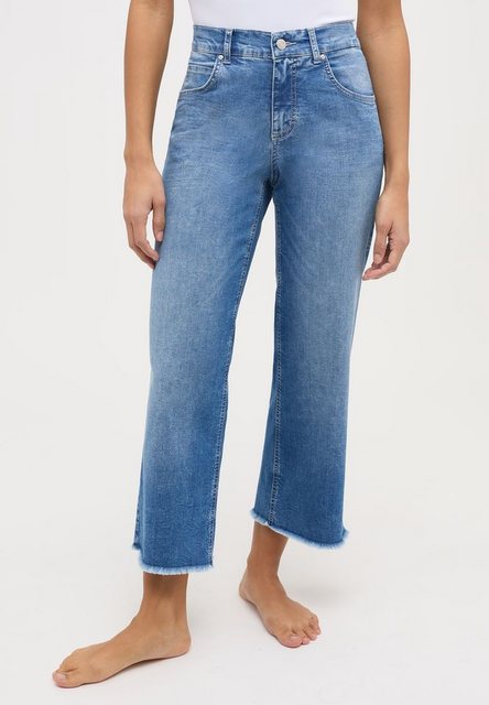 ANGELS Weite Jeans - Relaxed Fit mit weitem Bein - LINN FRINGE günstig online kaufen