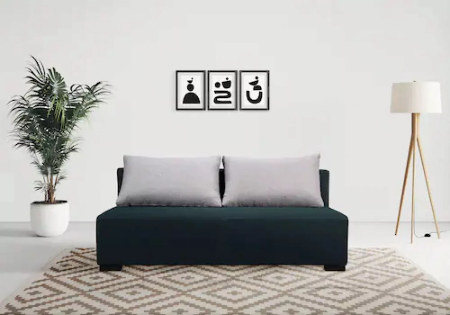 INOSIGN Schlafsofa »Tomar, 198cm, mit Bettfunktion (150/198cm) und«, Bettka günstig online kaufen