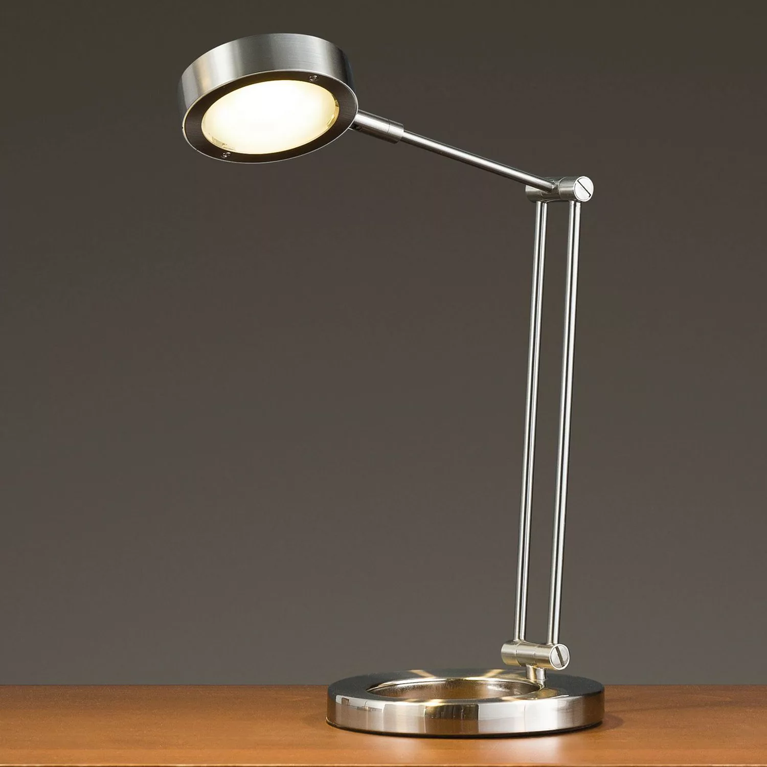 Paulmann Zed LED-Schreibtischlampe eisen gebürstet günstig online kaufen
