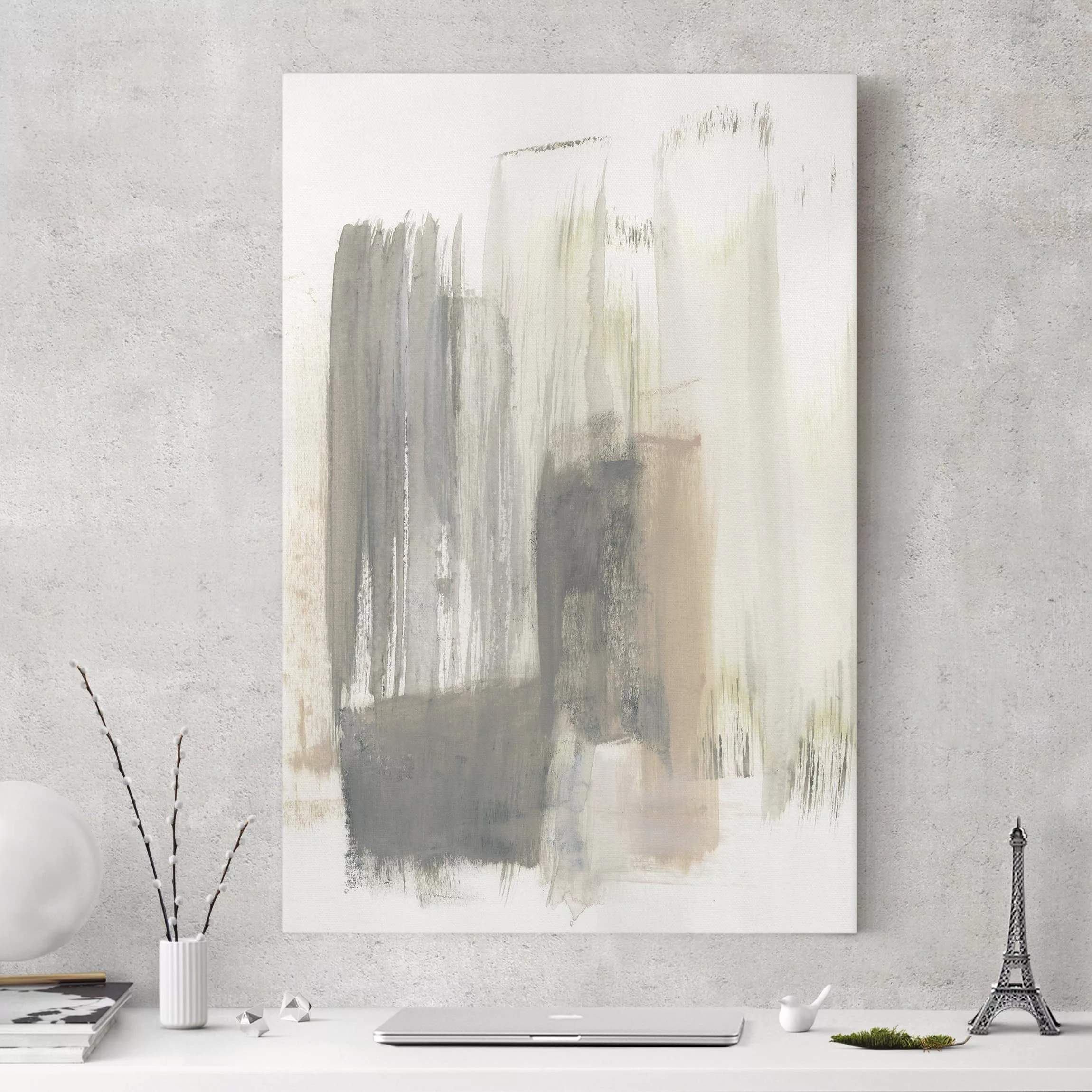 Leinwandbild Abstrakt - Hochformat Ein Hauch von Pastell I günstig online kaufen