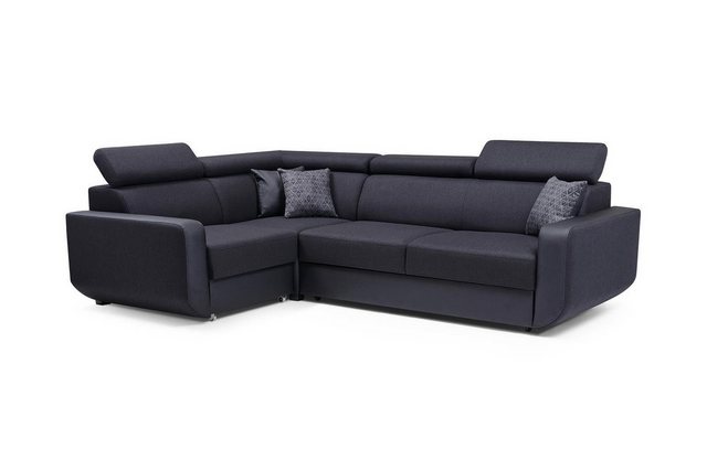 Beautysofa Ecksofa Ecksofa MILO mit Schlaffunktion und Bettkasten Polsterso günstig online kaufen