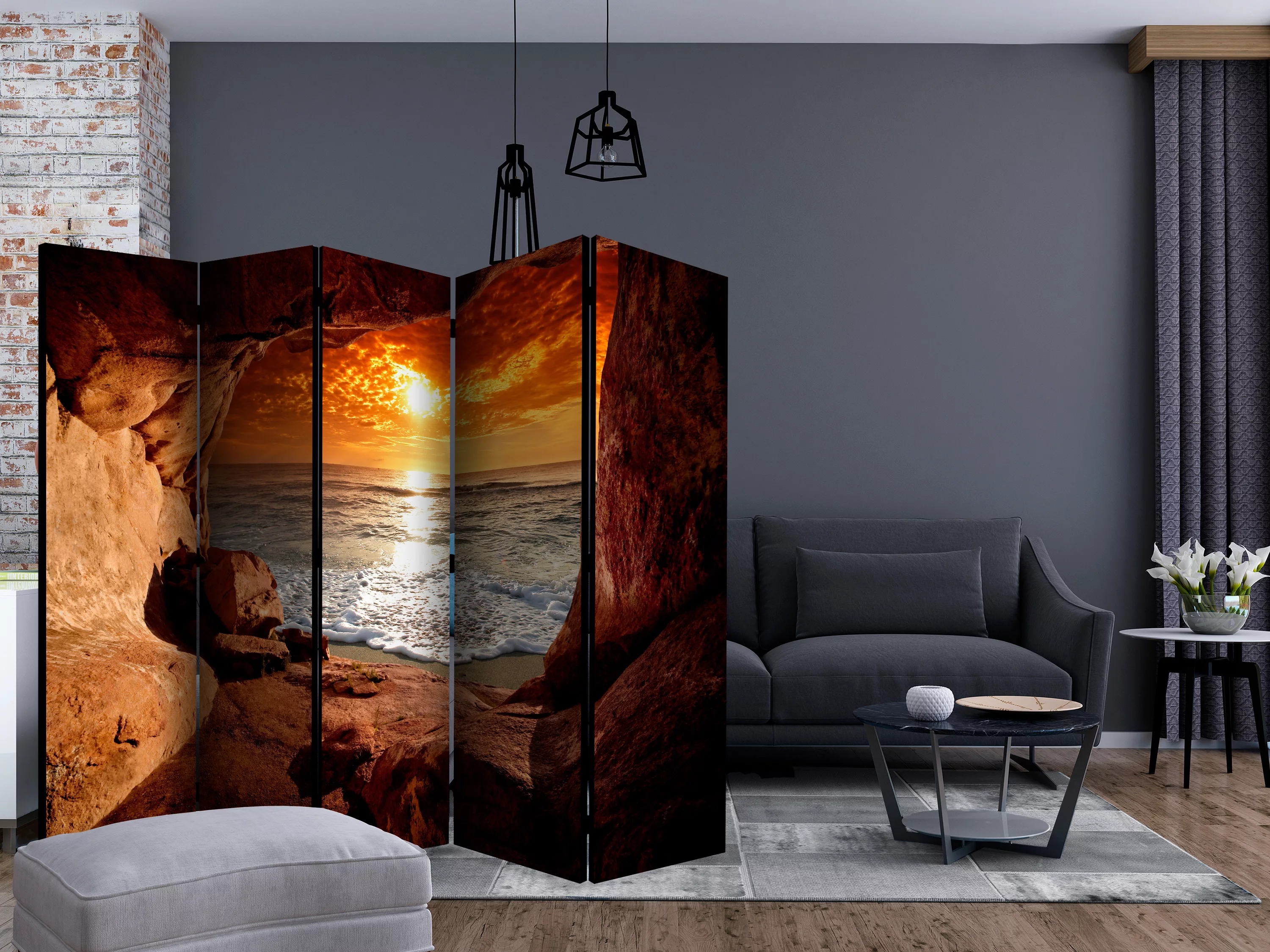5-teiliges Paravent - Exit From The Cave Ii [room Dividers] günstig online kaufen
