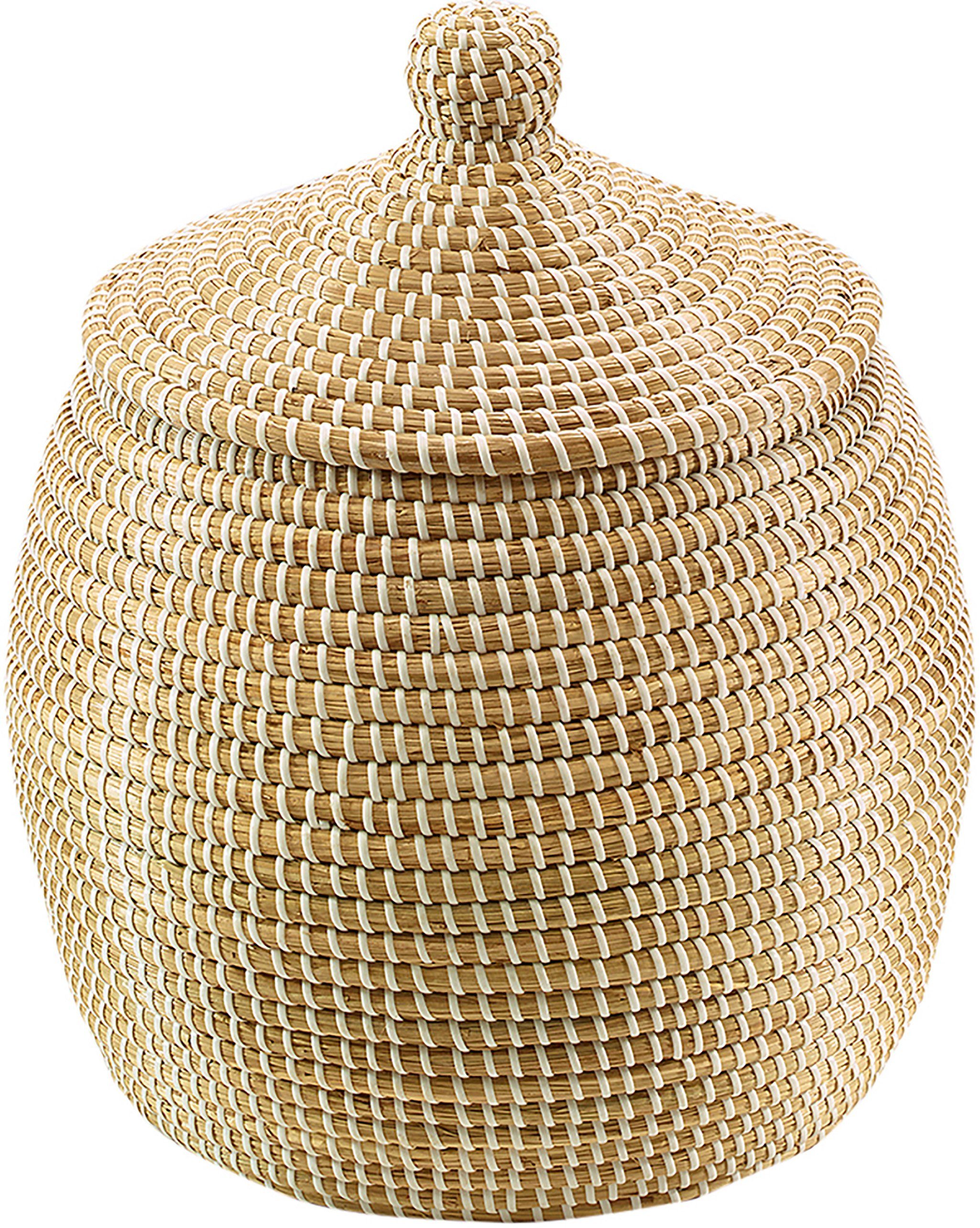 Kobolo Aufbewahrungskorb Schlangenkorb aus Seegras/Kunststoff natur günstig online kaufen