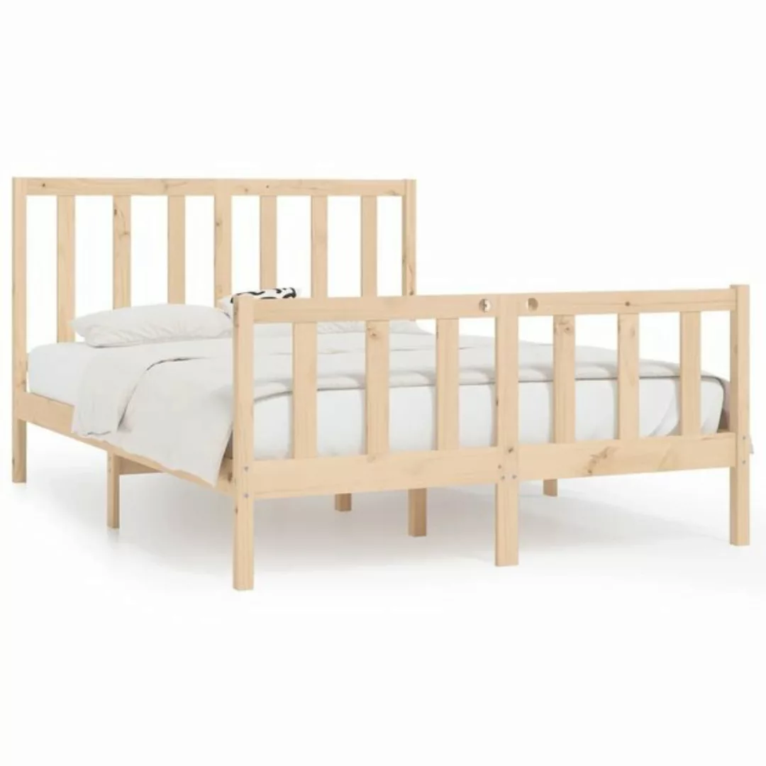 furnicato Bett Massivholzbett 140x190 cm günstig online kaufen