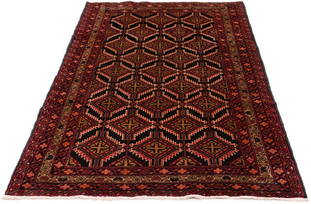 morgenland Orientteppich »Belutsch - 193 x 111 cm - dunkelrot«, rechteckig, günstig online kaufen