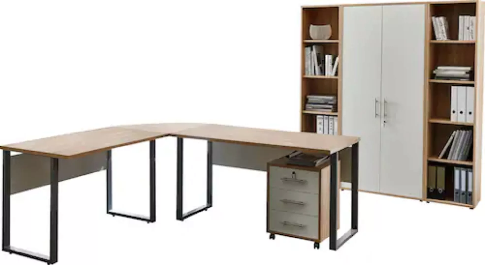 BMG Möbel Büromöbel-Set "Tabor Office 3", (Set, 6 tlg.) günstig online kaufen