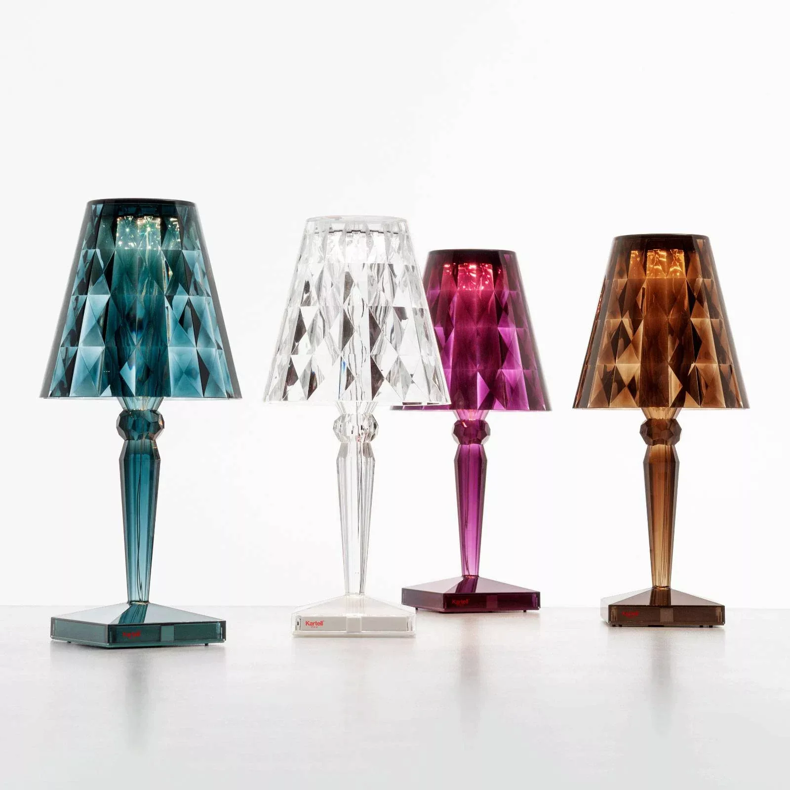 Kartell Big Battery - Tischlampe IP20, cola günstig online kaufen