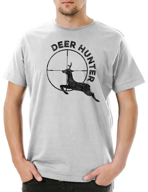 Urban Backwoods Print-Shirt Deer Hunter Herren T-Shirt Hirsch Reh Jagd Jäge günstig online kaufen