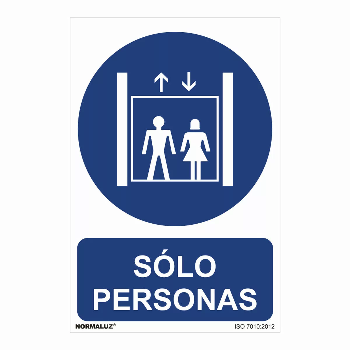 Schild Normaluz Sólo Personas Pvc (30 X 40 Cm) günstig online kaufen