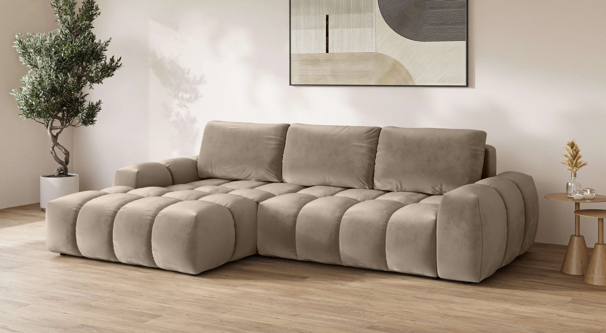 INOSIGN Ecksofa »AZITA klein optionale Schlafsofa mit Bettkasten, B/T/H: 27 günstig online kaufen