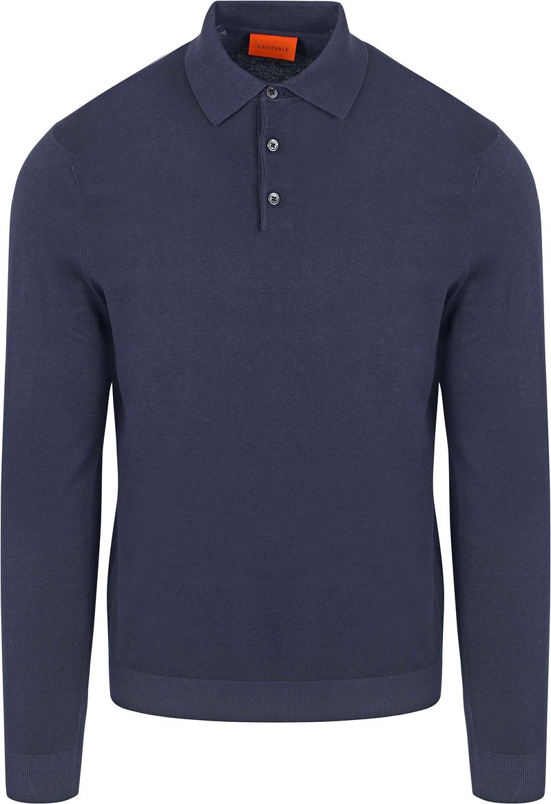 Suitable Compact Cotton Poloshirt Navy - Größe M günstig online kaufen