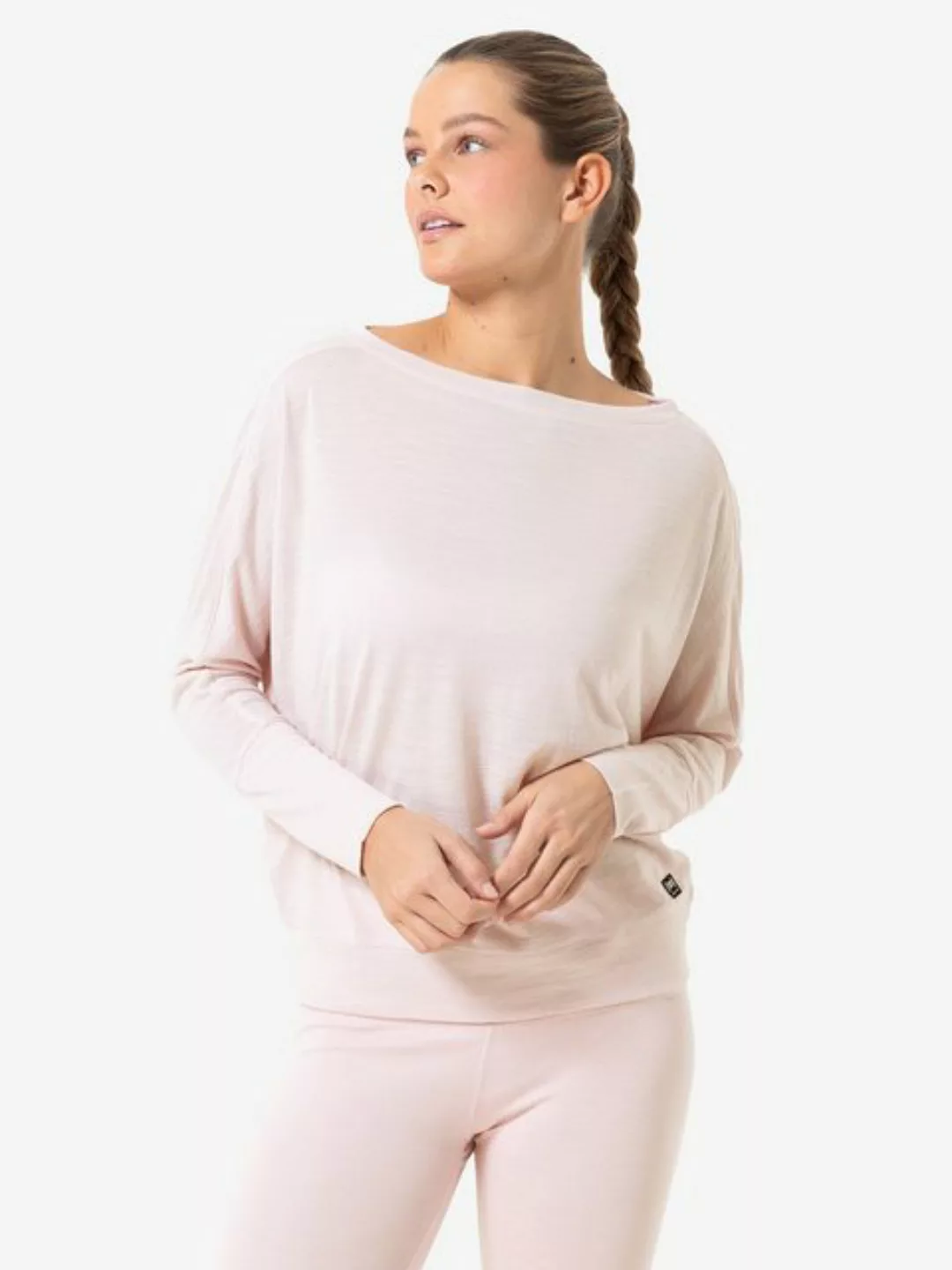 SUPER.NATURAL Langarmshirt für Damen aus Merino W KULA TOP mit leichten Fle günstig online kaufen